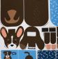 Preview: Tierbeutel Hund by Käselotti Panel ca. 80 cm 